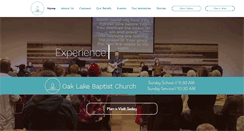 Desktop Screenshot of oaklakebaptist.org